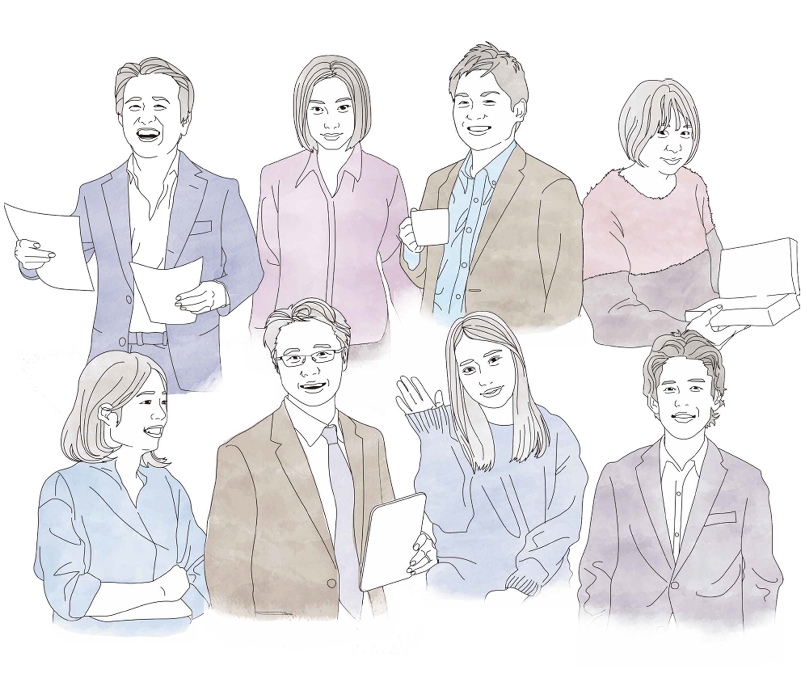弊社スタッフの似顔絵♪