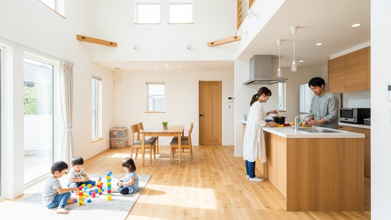 【新築住宅の間取り】家族の時間を大切にする動線設計と家事ラク動線の工夫