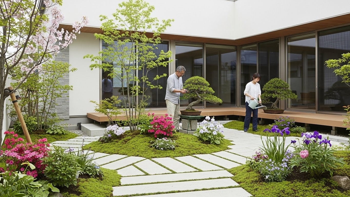 手入れが楽になる建築庭づくりのコツと植物選び