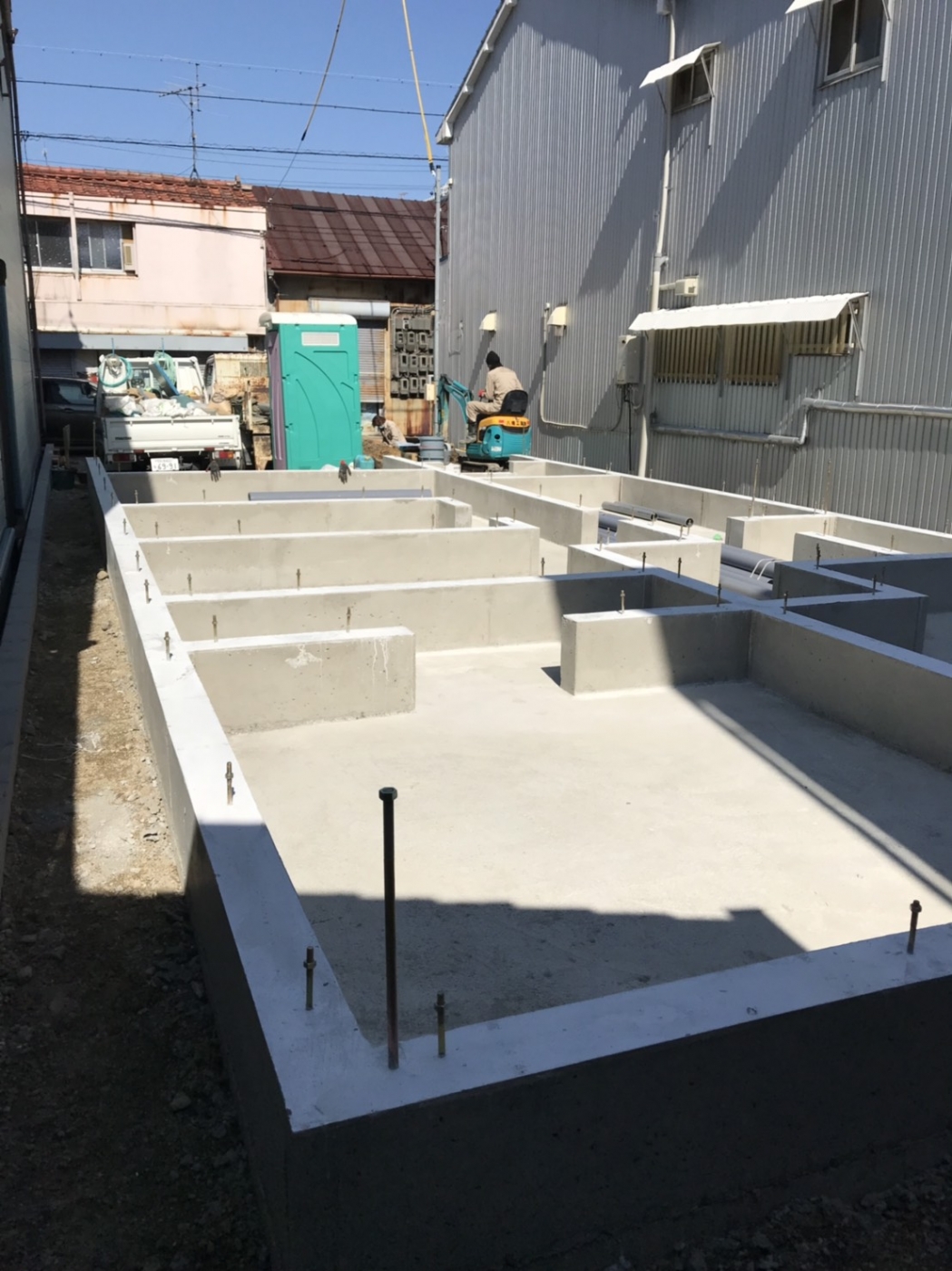 【瑞穂区　注文住宅】屋外配管掘削工事